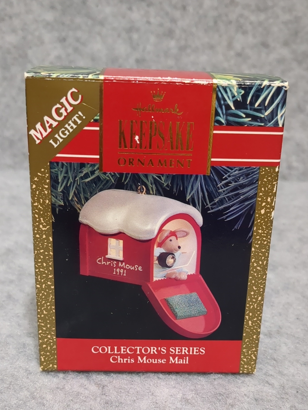 Lot of 5 Vintage Enesco Treasury Mouse Christmas Ornaments - Picture 8 of 13